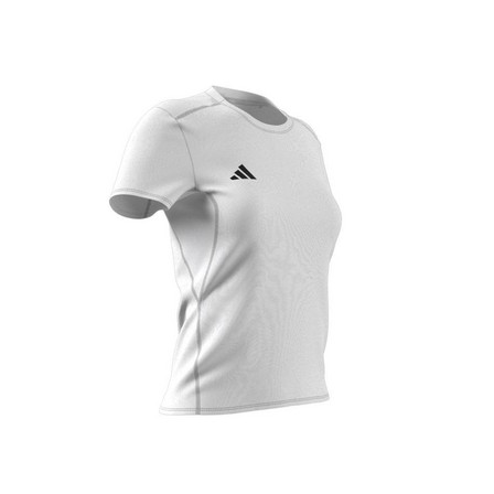 Women Adizero Essentials Running T-Shirt, White, A701_ONE, large image number 8
