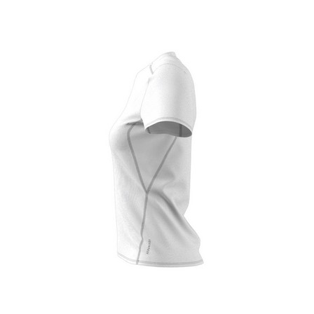 Women Adizero Essentials Running T-Shirt, White, A701_ONE, large image number 9
