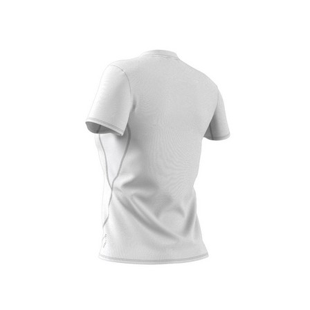 Women Adizero Essentials Running T-Shirt, White, A701_ONE, large image number 11