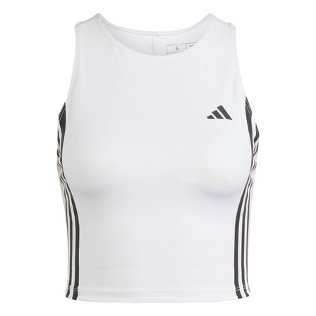 Women Own The Run 3-Stripes Tank Top, White, A701_ONE, large image number 1