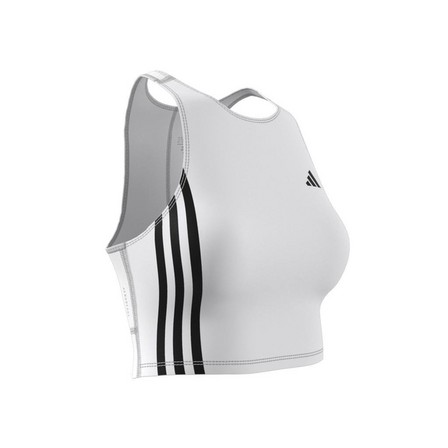 Women Own The Run 3-Stripes Tank Top, White, A701_ONE, large image number 13