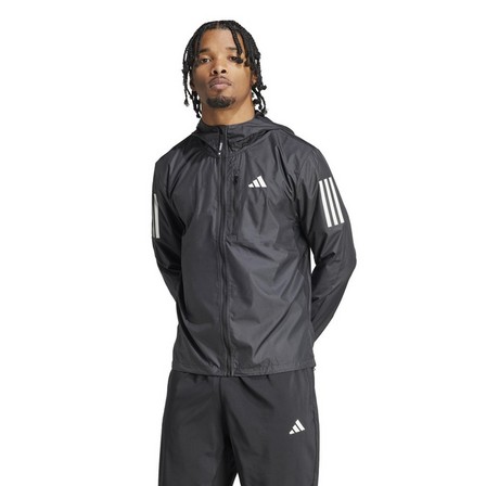 Men Own The Run Jacket, Black, A701_ONE, large image number 1