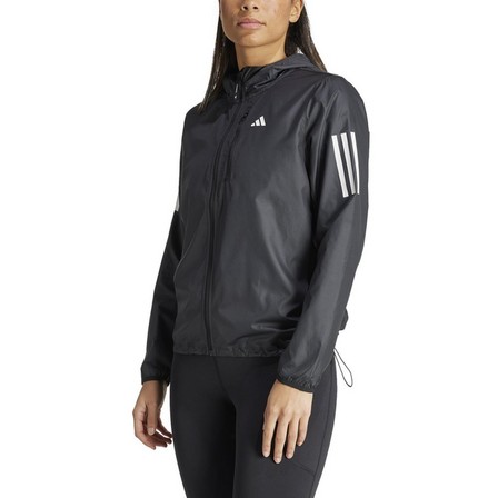 Women Own The Run Jacket, Black, A701_ONE, large image number 0