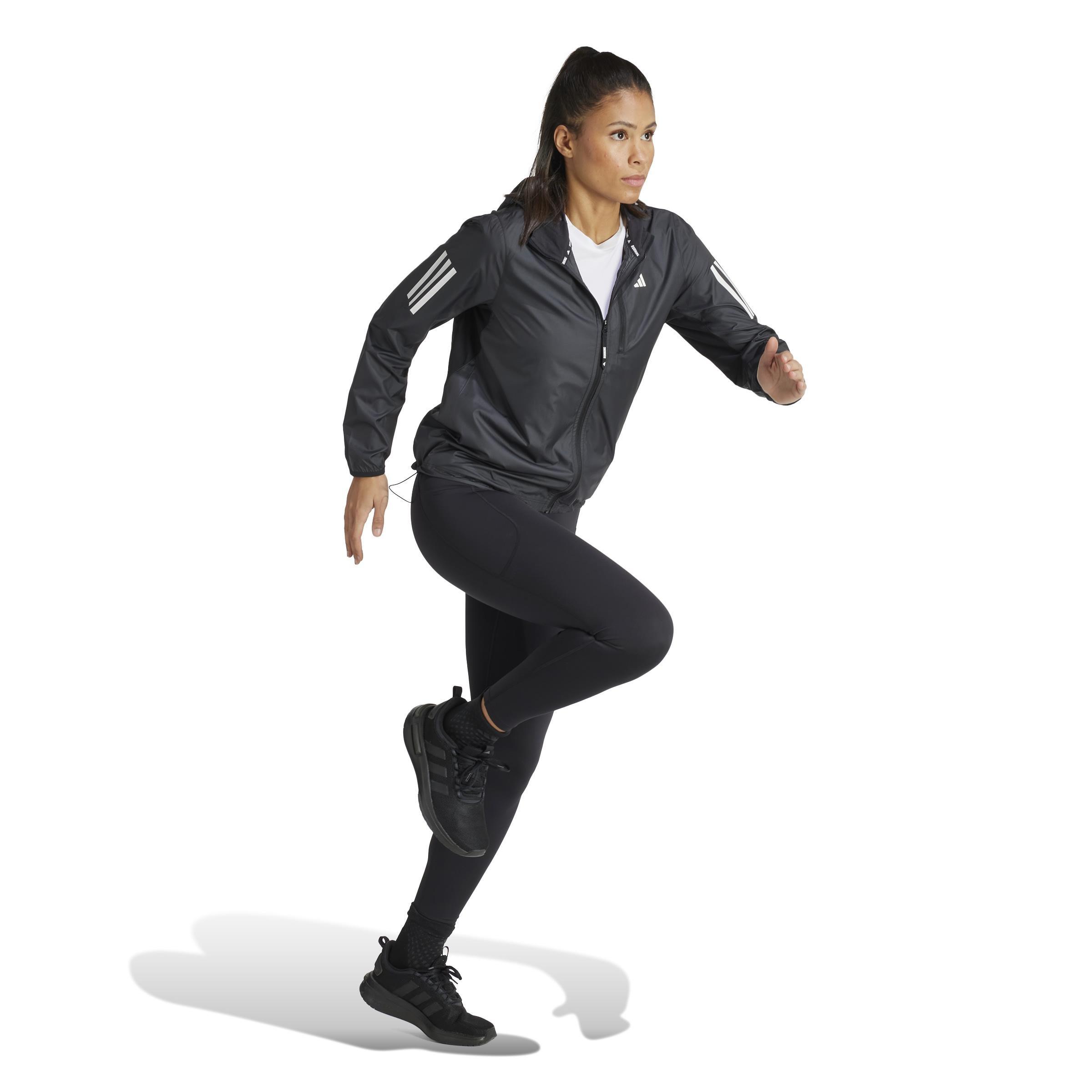 Women Own The Run Jacket, Black, A701_ONE, large image number 1