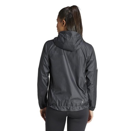 Women Own The Run Jacket, Black, A701_ONE, large image number 2