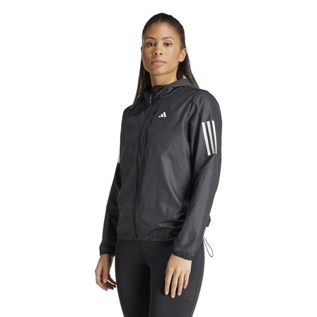 Women Own The Run Jacket, Black, A701_ONE, large image number 10