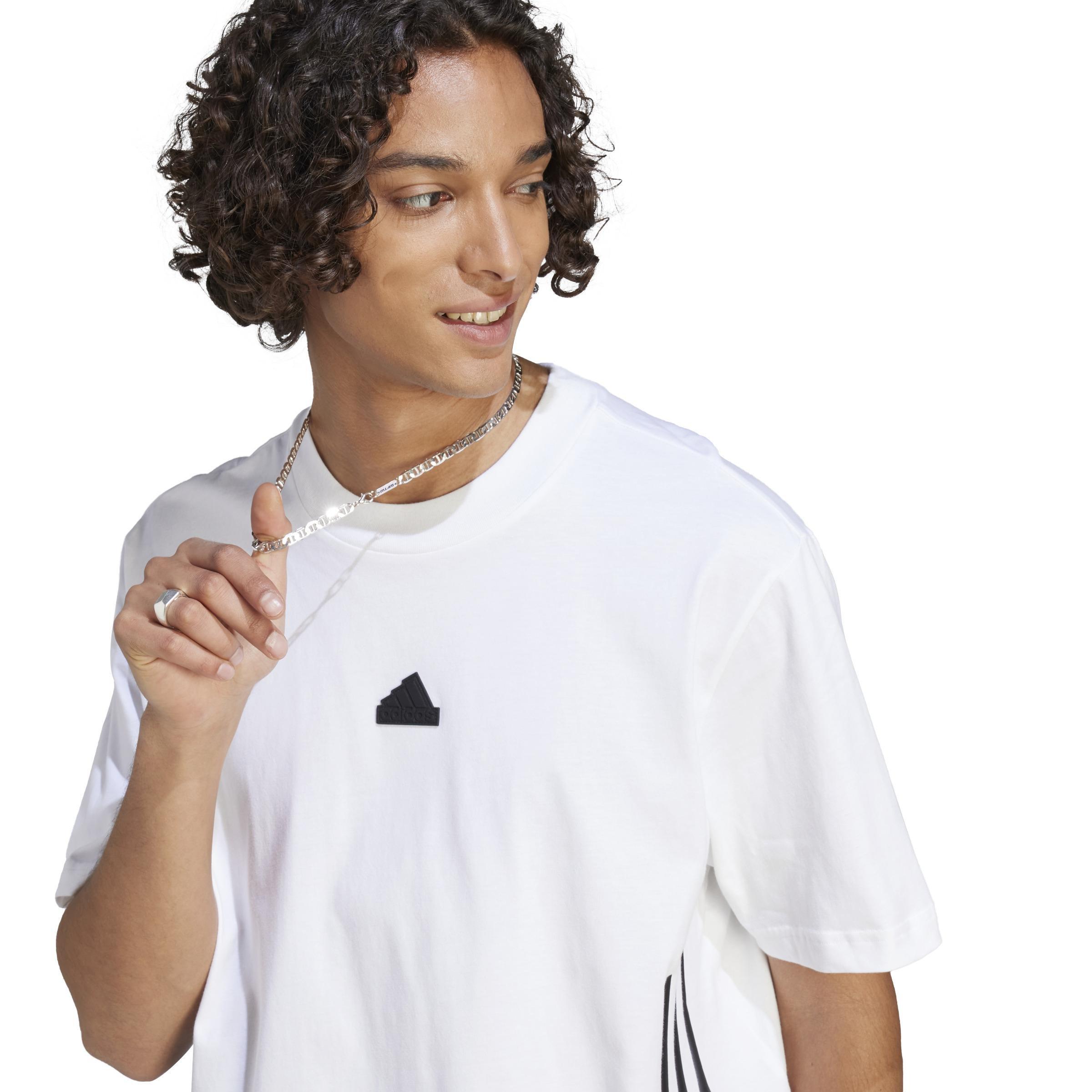 Men Future Icons 3-Stripes T-Shirt, White, A701_ONE, large image number 1