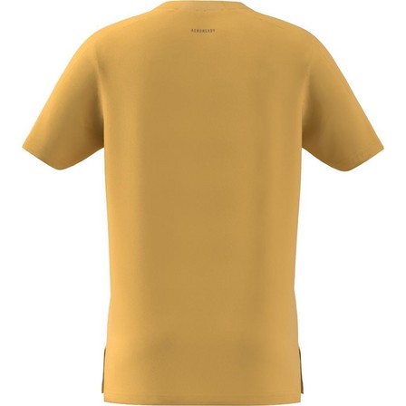 Kids Boys Training Aeroready T-Shirt, Orange, A701_ONE, large image number 6