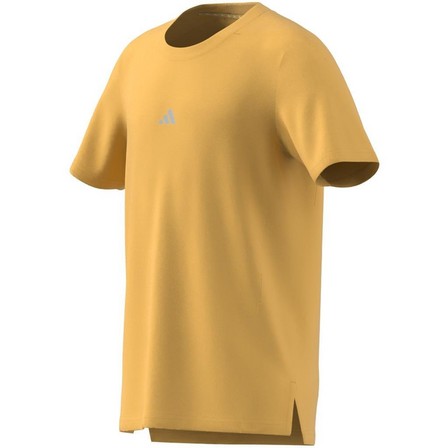Kids Boys Training Aeroready T-Shirt, Orange, A701_ONE, large image number 10