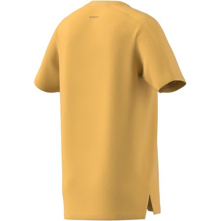 Kids Boys Training Aeroready T-Shirt, Orange, A701_ONE, large image number 11