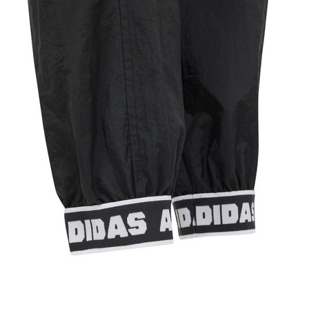 Unisex Kids Dance Woven Cargo Tracksuit Bottoms, Black, A701_ONE, large image number 5