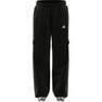 Unisex Kids Dance Woven Cargo Tracksuit Bottoms, Black, A701_ONE, thumbnail image number 6