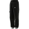 Unisex Kids Dance Woven Cargo Tracksuit Bottoms, Black, A701_ONE, thumbnail image number 8