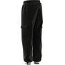 Unisex Kids Dance Woven Cargo Tracksuit Bottoms, Black, A701_ONE, thumbnail image number 11