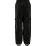 Unisex Kids Dance Woven Cargo Tracksuit Bottoms, Black, A701_ONE, thumbnail image number 13