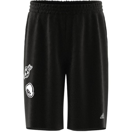 Kids Unisex Brand Love Mesh Shorts Kids, Black, A701_ONE, large image number 8