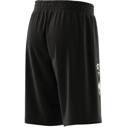 Kids Unisex Brand Love Mesh Shorts Kids, Black, A701_ONE, large image number 9