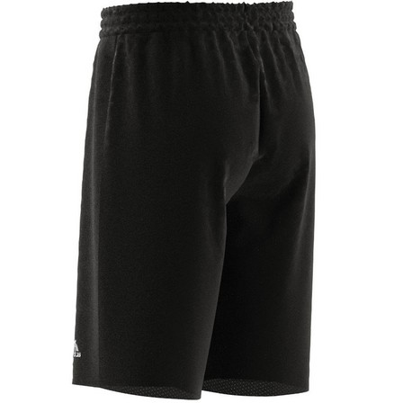 Kids Unisex Brand Love Mesh Shorts Kids, Black, A701_ONE, large image number 10