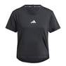 Women Training Adaptive Workout T-Shirt, Black, A701_ONE, thumbnail image number 1