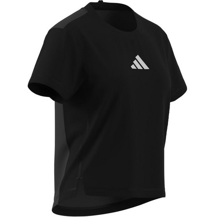 Women Training Adaptive Workout T-Shirt, Black, A701_ONE, large image number 4