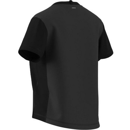 Women Training Adaptive Workout T-Shirt, Black, A701_ONE, large image number 5