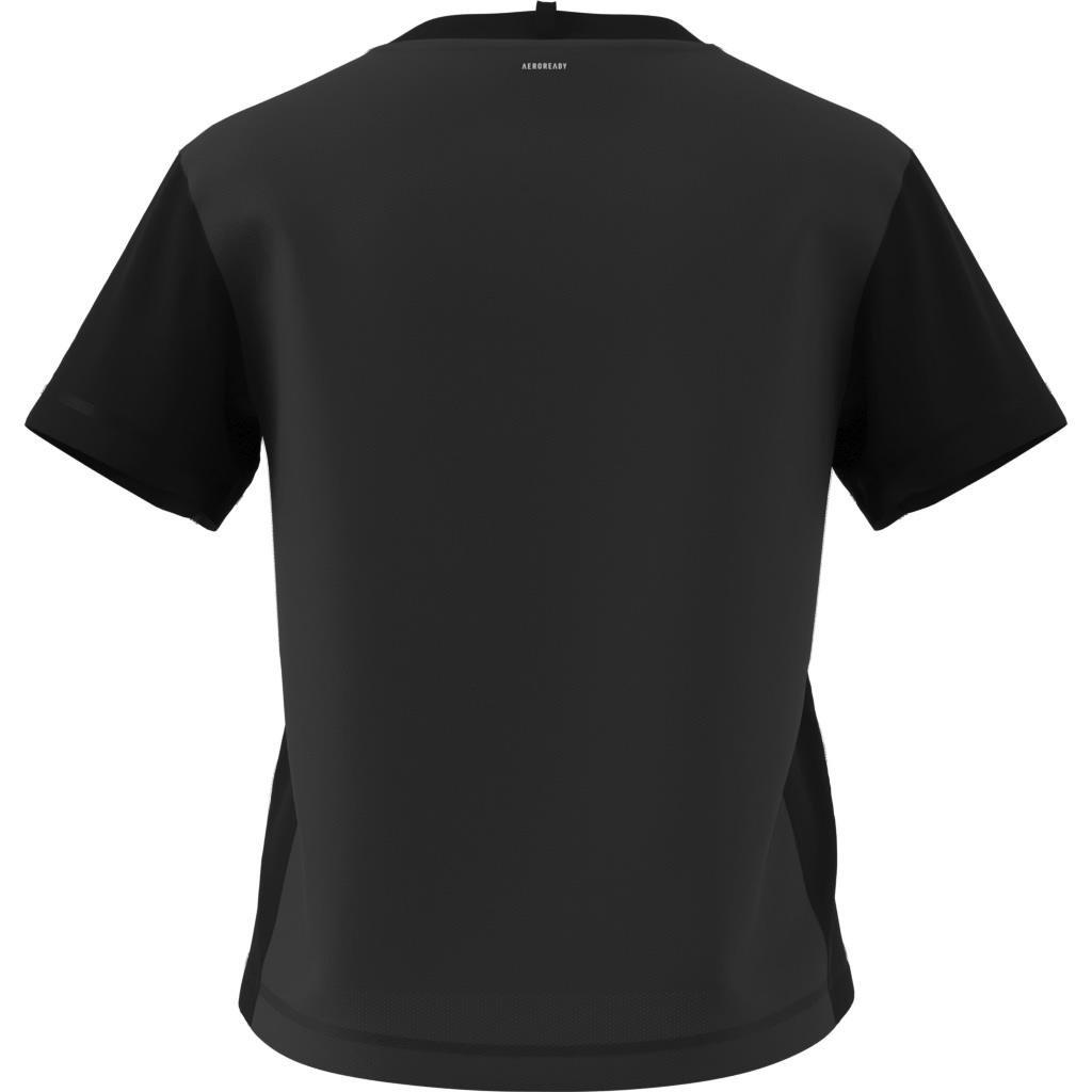 Women Training Adaptive Workout T-Shirt, Black, A701_ONE, large image number 8