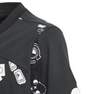 Kids Girls Brand Love Crop T-Shirt, Black, A701_ONE, thumbnail image number 4