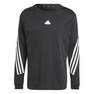 Men Future Icons 3-Stripes Long-Sleeve Top, Black, A701_ONE, thumbnail image number 2