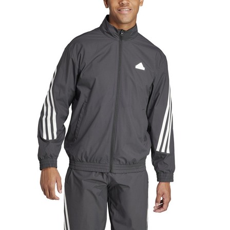 Men Future Icons 3-Stripes Woven Track Top, Black, A701_ONE, large image number 4