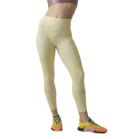 Women Optime Training Printed 7/8 Leggings, Green, A701_ONE, large image number 8