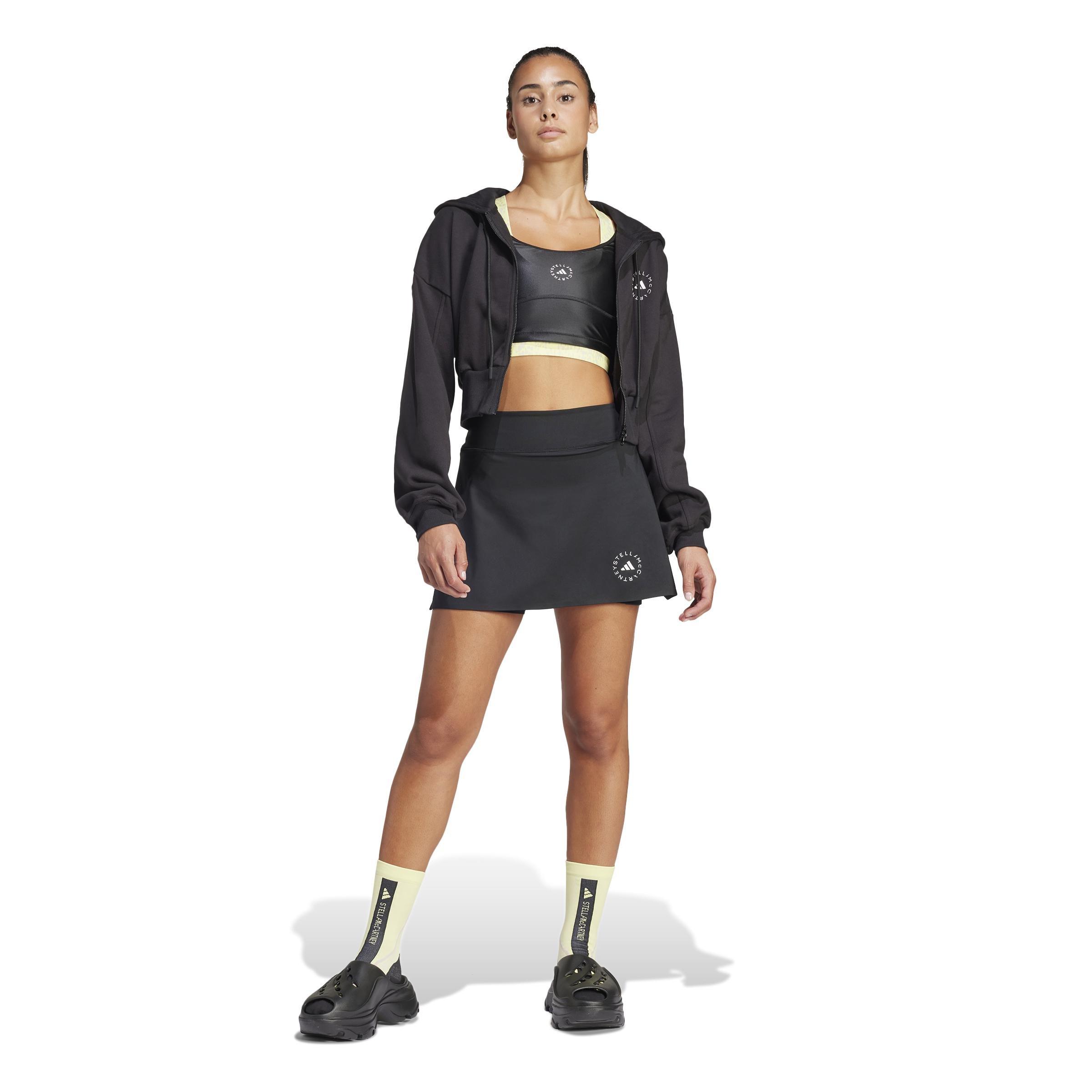 adidas - Women By Stella Mccartney Sportswear Cropped Hoodie, Black