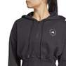 Women By Stella Mccartney Sportswear Cropped Hoodie, Black, A701_ONE, thumbnail image number 4