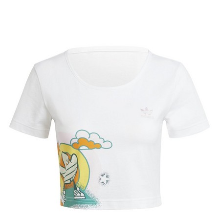 Women Short T-Shirt, White, A701_ONE, large image number 2