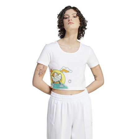 Women Short T-Shirt, White, A701_ONE, large image number 6