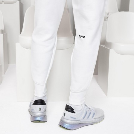 Men Z.N.E. Premium Tracksuit Bottoms, White, A701_ONE, large image number 5