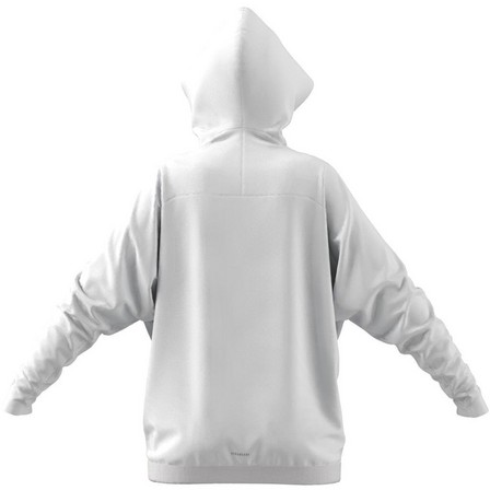Female Adidas Z.N.E. Overhead Hoodie, White, A701_ONE, large image number 8