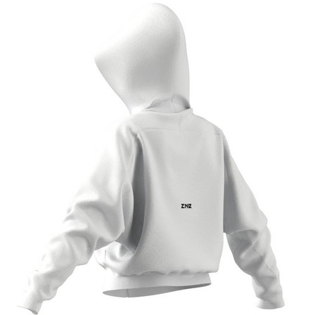 Female Adidas Z.N.E. Full-Zip Hoodie, White, A701_ONE, large image number 15