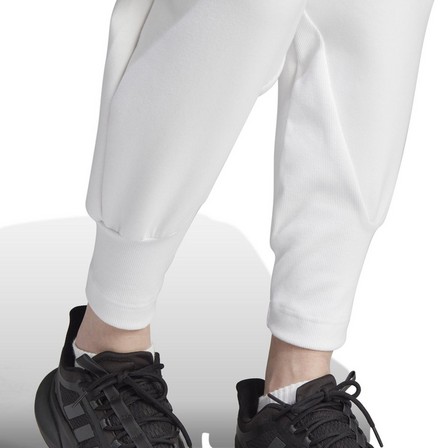 Female Z.N.E. Tracksuit Bottoms, White, A701_ONE, large image number 6