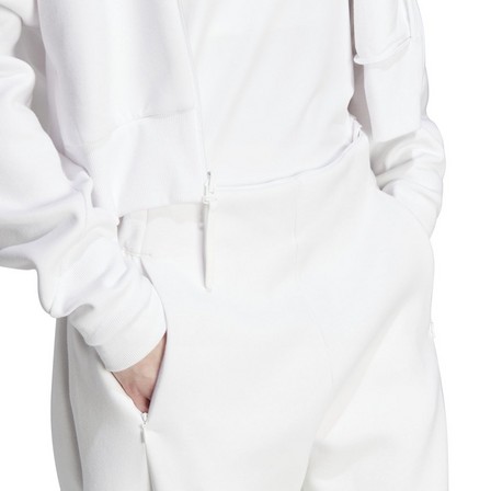 Female Z.N.E. Tracksuit Bottoms, White, A701_ONE, large image number 7