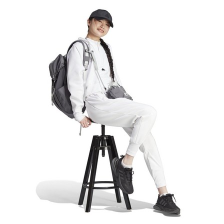Female Z.N.E. Tracksuit Bottoms, White, A701_ONE, large image number 11