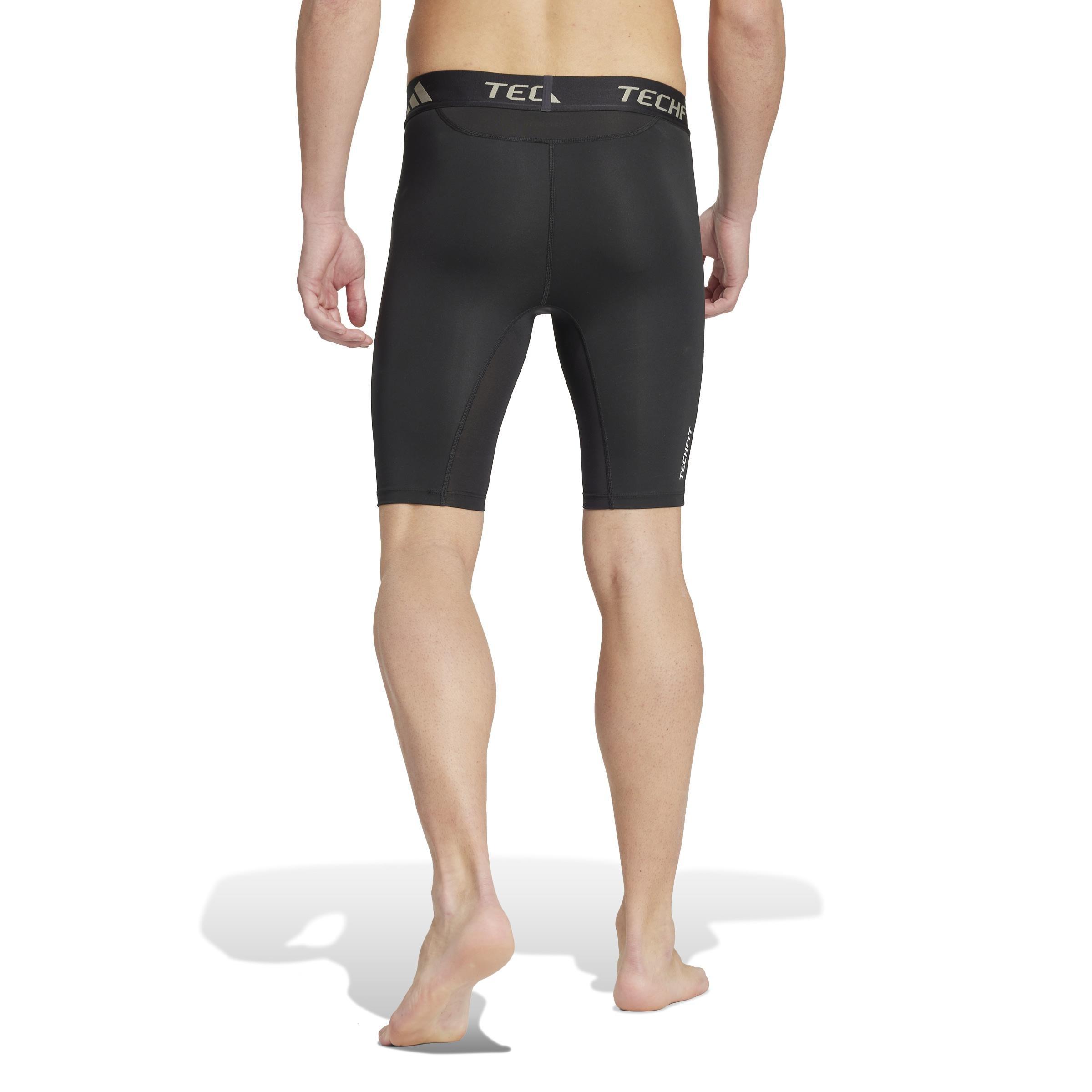TECHFIT Compression Training Short Tights, Black, , large image number 2