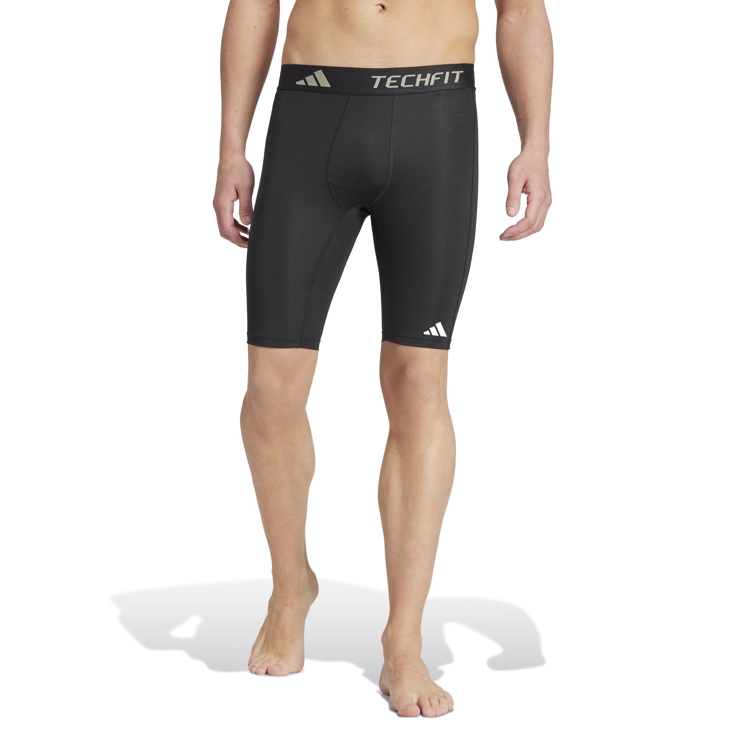 TECHFIT Compression Training Short Tights, Black, , large image number 7