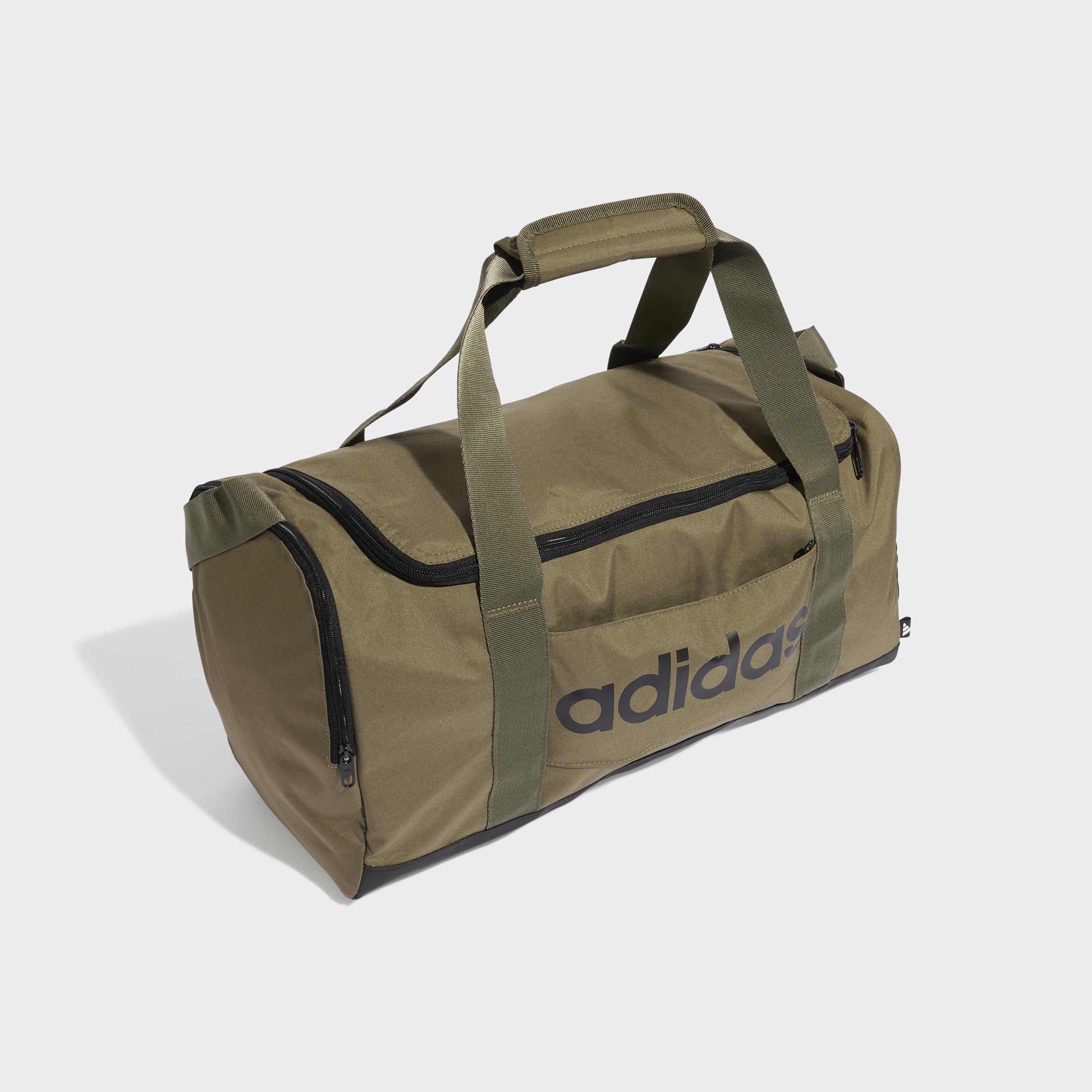 Unisex Linear Duffel Bag Small, Green, A701_ONE, medium