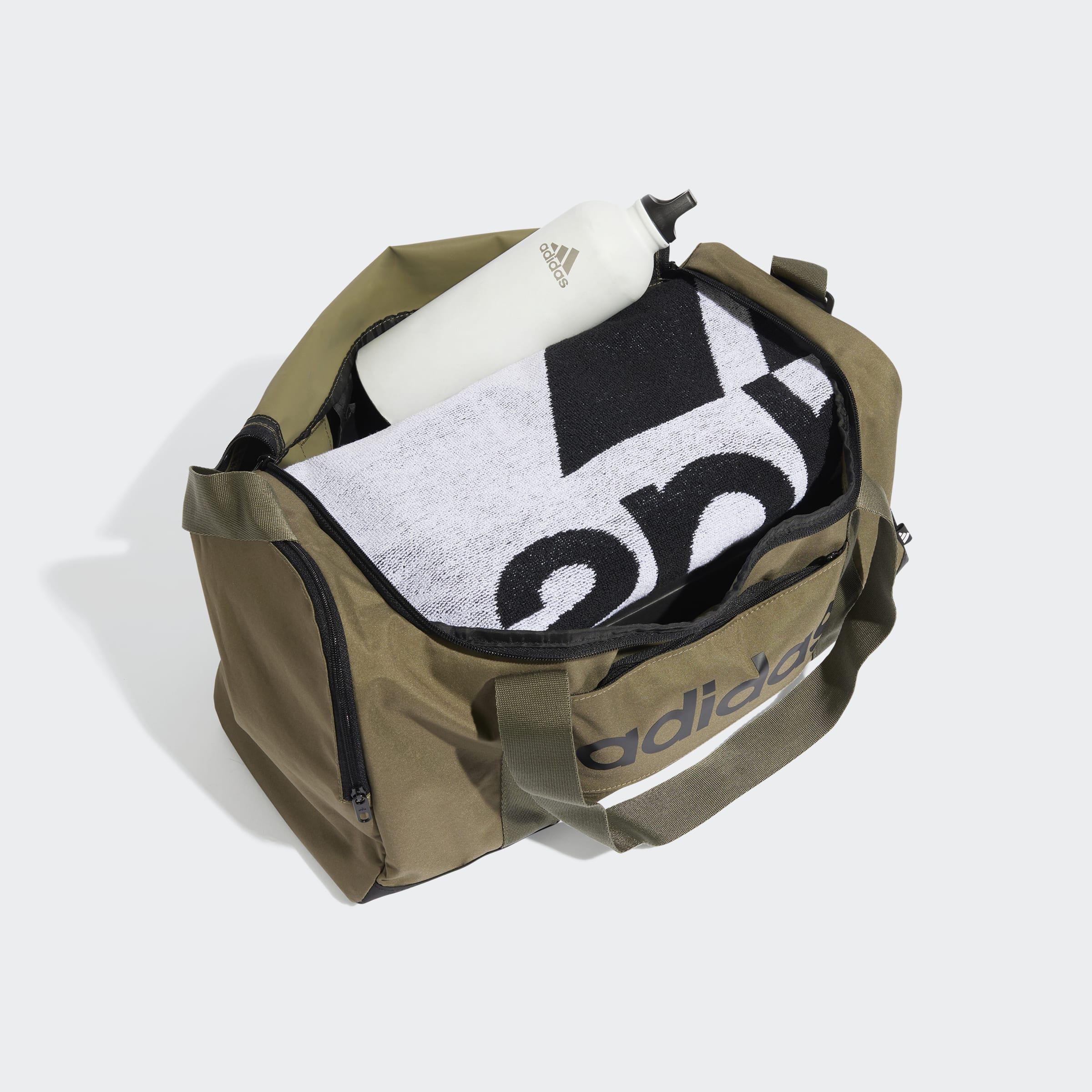 Unisex Linear Duffel Bag Small, Green, A701_ONE, medium