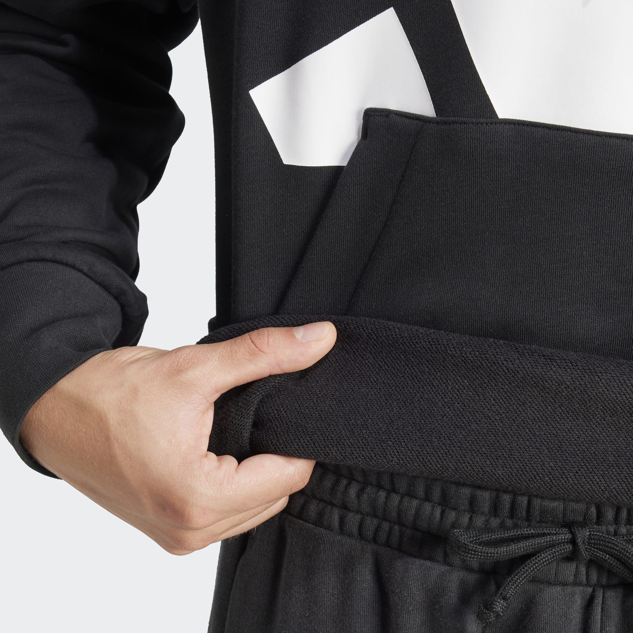 Essentials Big Logo French Terry Hoodie, Black, A701_ONE, large image number 3