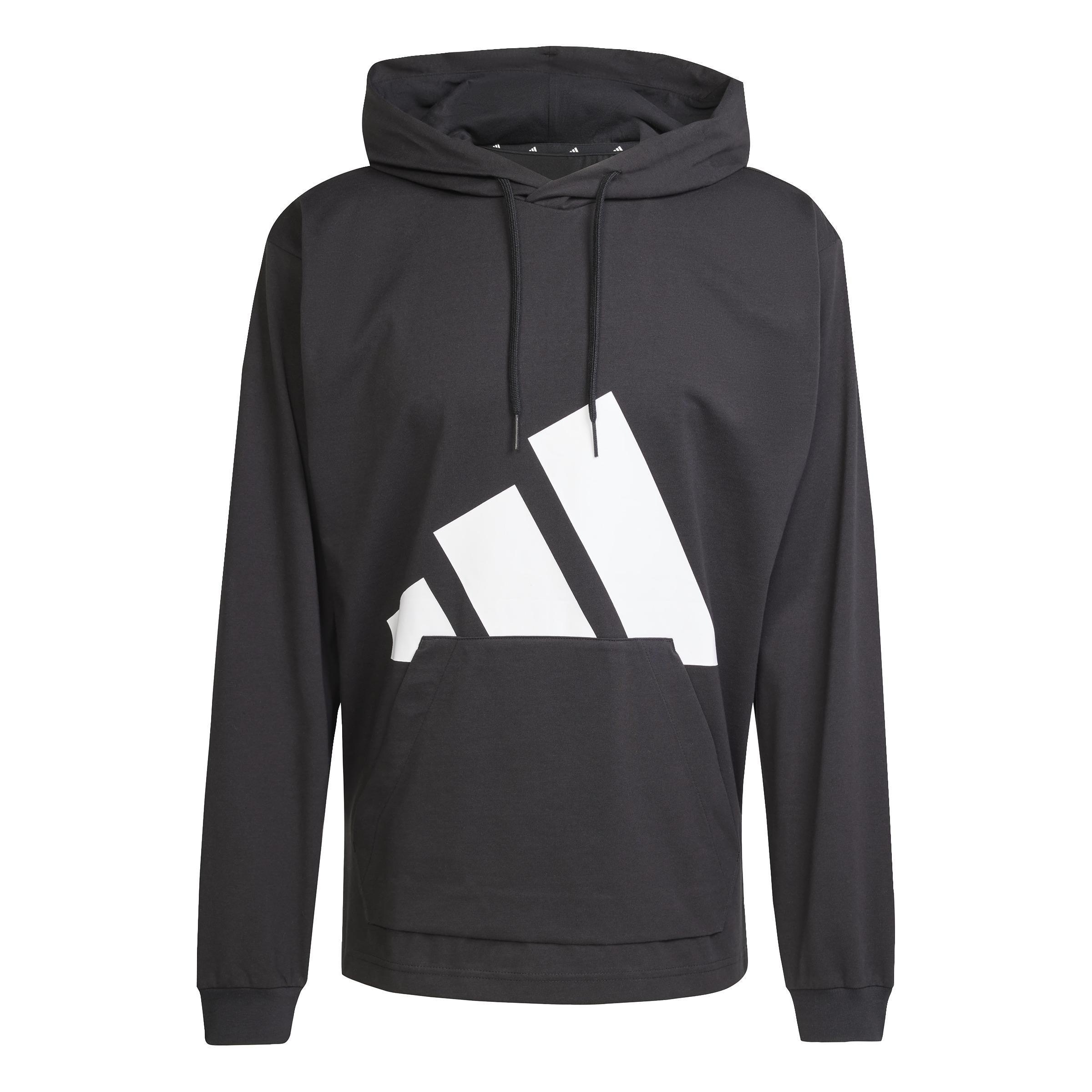 Essentials Big Logo Single Jersey Hoodie, Black, , large image number 0