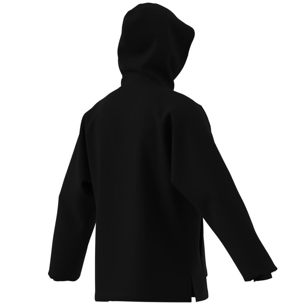 Essentials Big Logo Single Jersey Hoodie, Black, A701_ONE, large image number 6