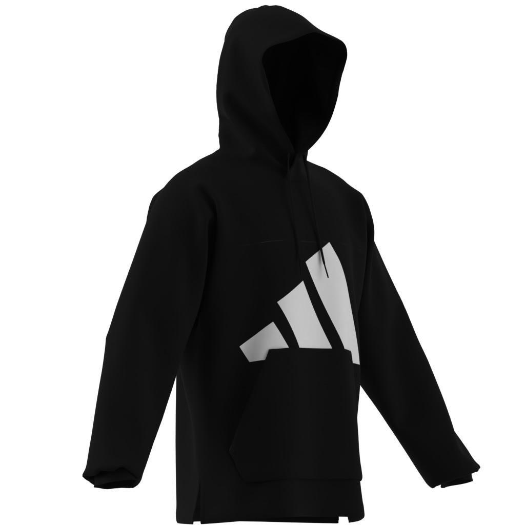 Essentials Big Logo Single Jersey Hoodie, Black, A701_ONE, large image number 11