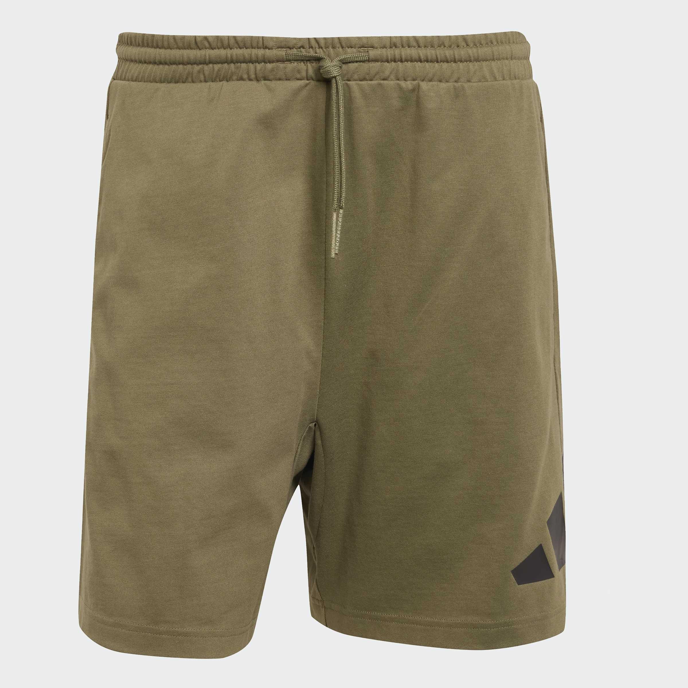 Essentials Big Logo Single Jersey Shorts, Green, A701_ONE, large image number 0