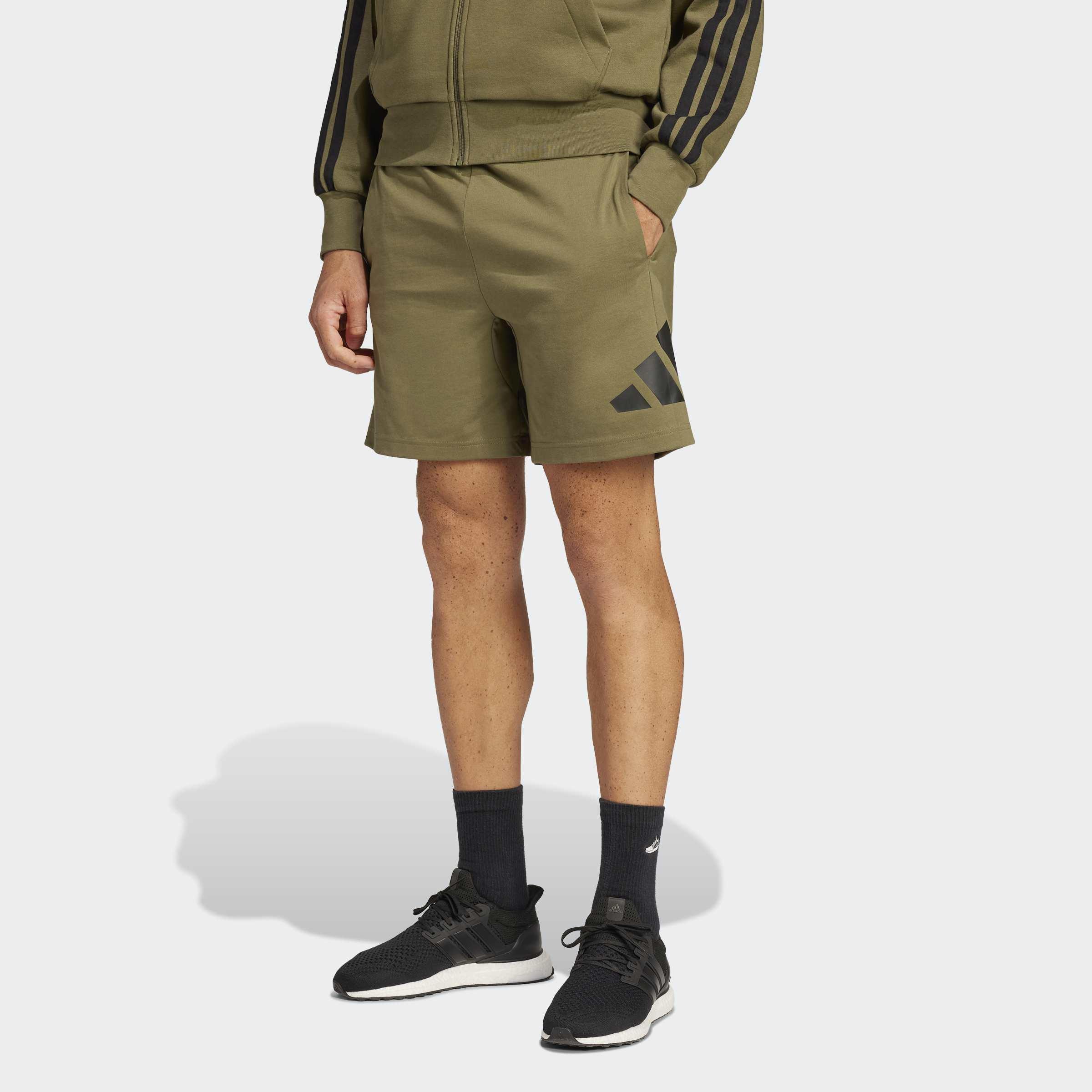 Essentials Big Logo Single Jersey Shorts, Green, A701_ONE, large image number 4